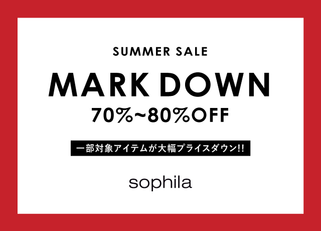 【70~80%OFF】MARK DOWN!