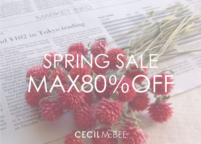 ★SPRING SALE★<br>MAX80%OFF!