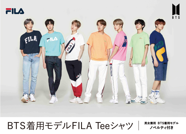 BTS着用モデルFILA Teeシャツ発売